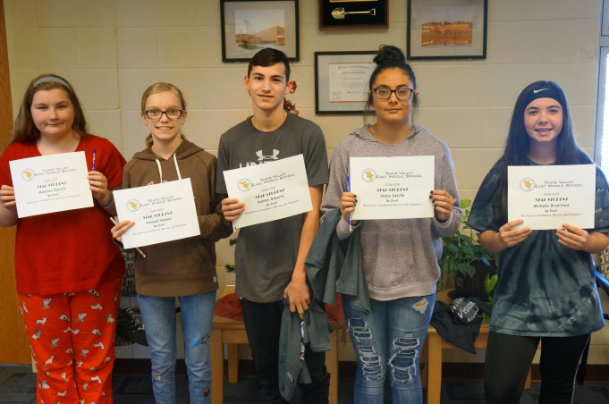 Teays Valley Middle School Star Students of Quarter - Scioto Post