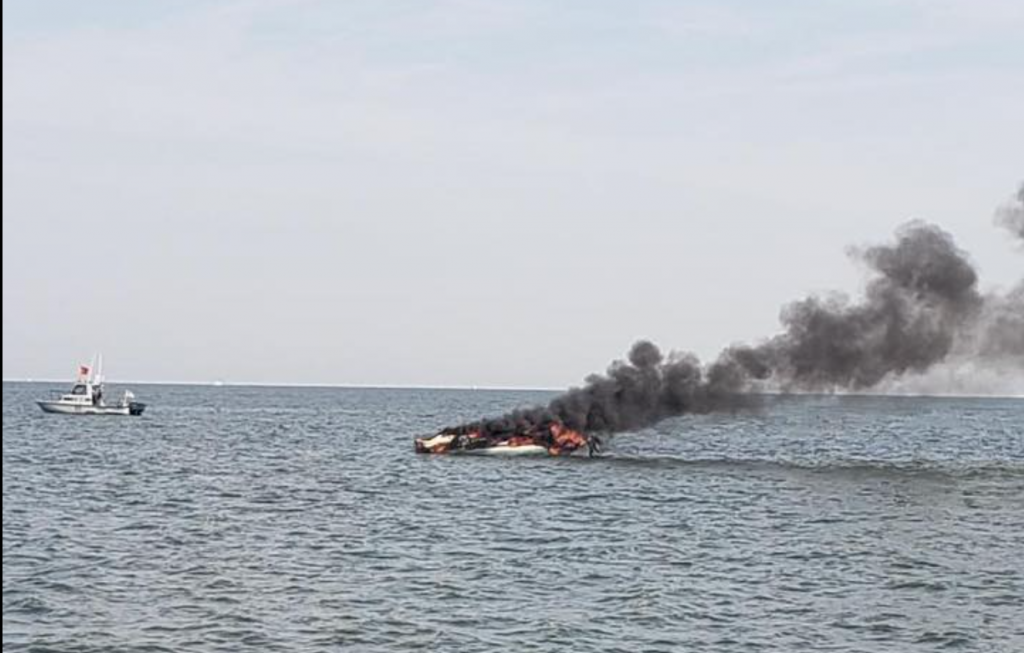 Fire Erupts on a Boat in Lake Erie, Occupants Life Flighted - Scioto Post