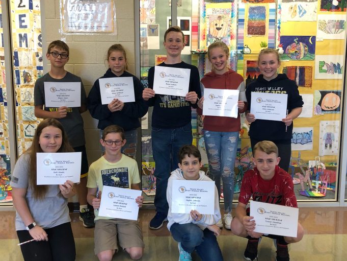 Teays Valley East Middle School Students Star Students of the Quarter ...