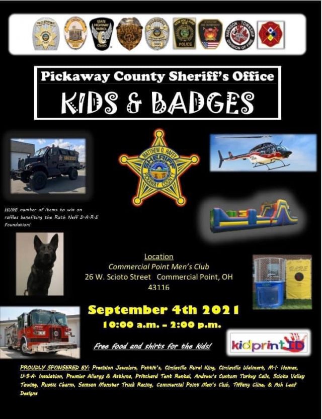 FREE EVENT Pickaway County Sheriff Kids & Badges in Commercial Point