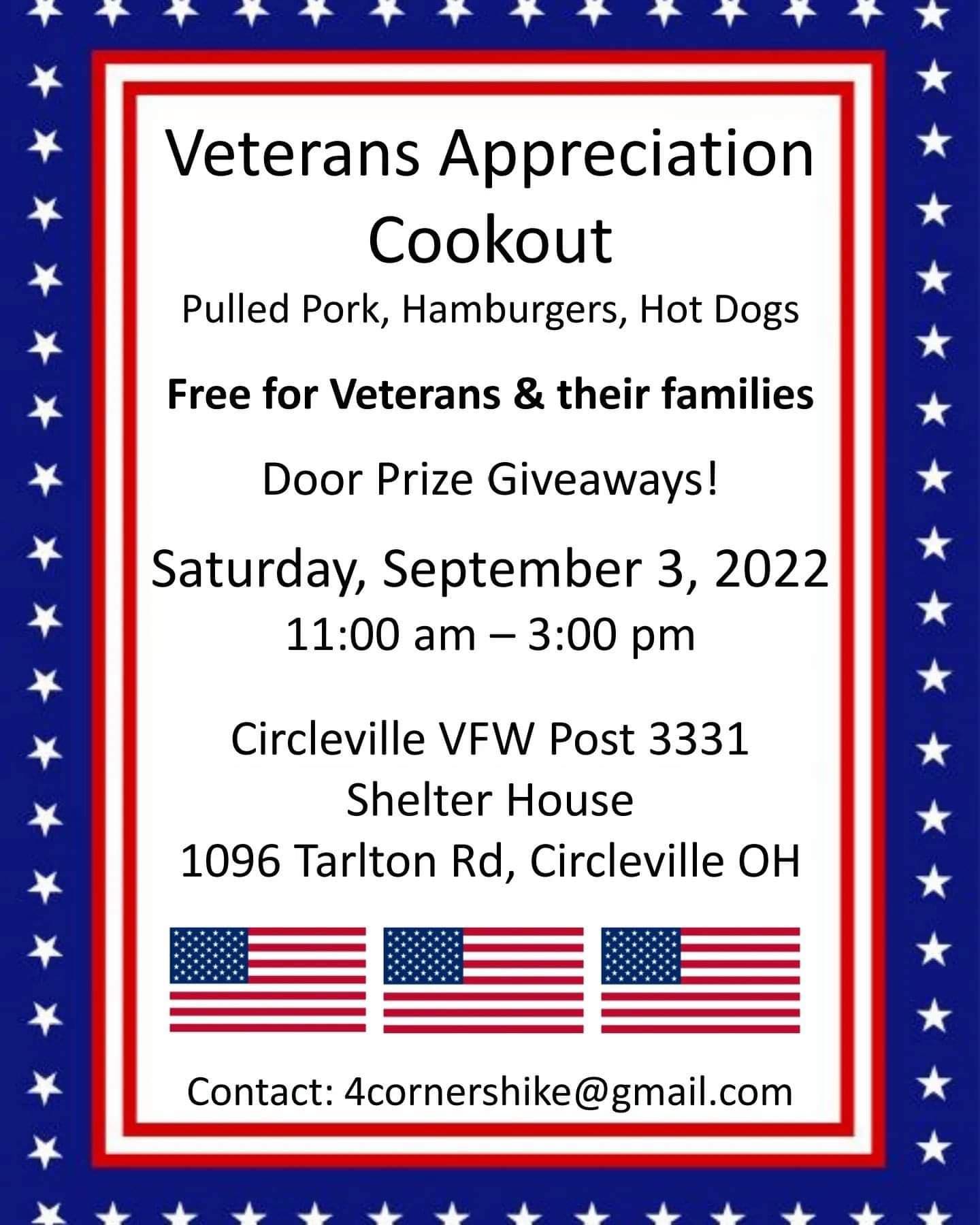 Pickaway County Free Veterans Appreciation Cookout Scioto Post