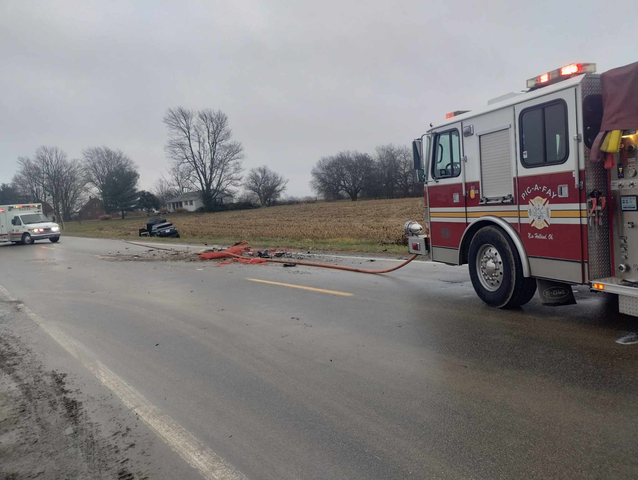 Update Two Vehicle Crash Shuts Down Us 22 In Pickaway County For A